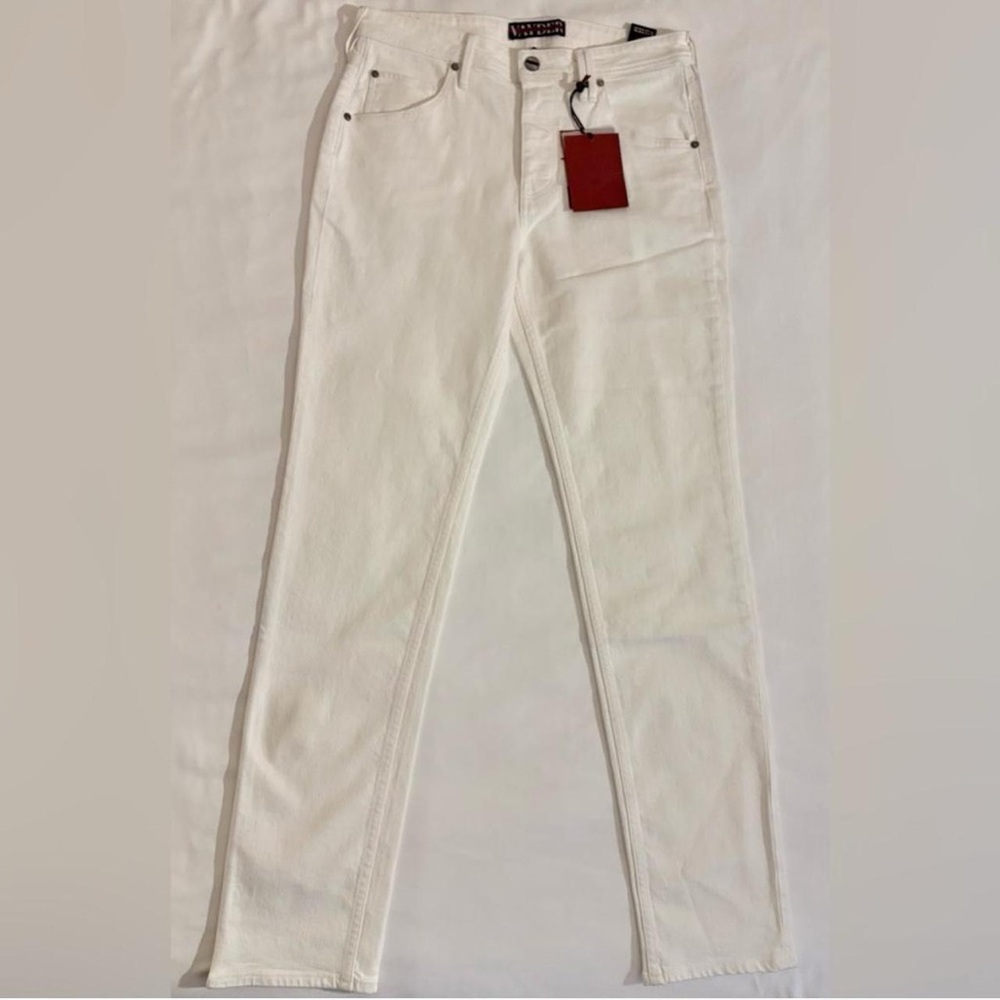 FLAW Vayder White Jeans Men's 36 Tapered Slim Stretch Denim Y2K NWT $385 MSRP